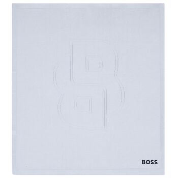 Baby Boys Blue Logo Baby Blanket