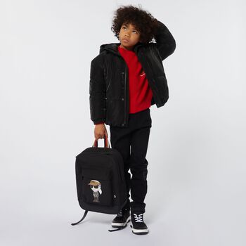 Boys Black Ikonik Backpack