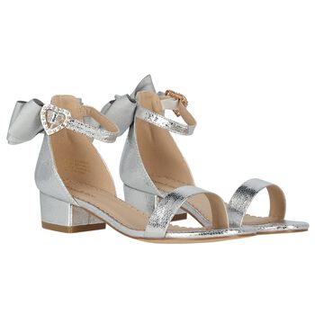 Girls Silver Sandals