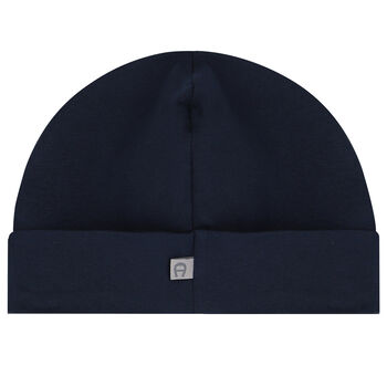 Navy & Gold Logo Baby Hat