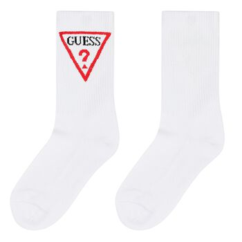 White Logo Socks