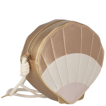 Girls Gold Shell Bag