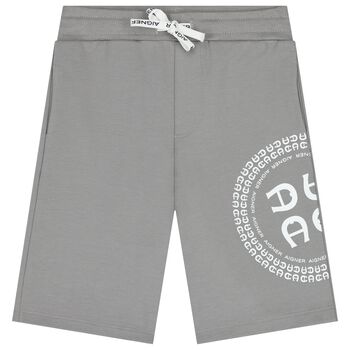 Boys Grey Logo Shorts