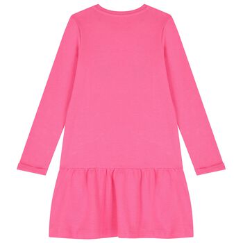 Girls Pink Logo Dress