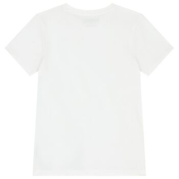 Boys White Logo T-Shirt