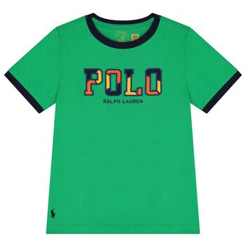 Boys Green Logo T-Shirt