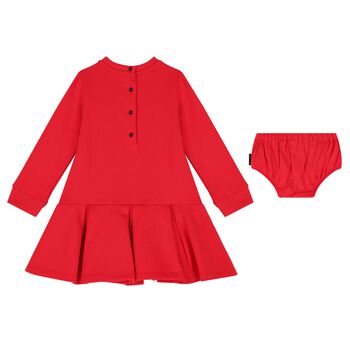 Younger Girls Red Logo Dress Set