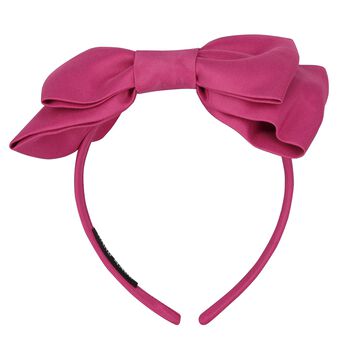 Girls Purple Bow Headband