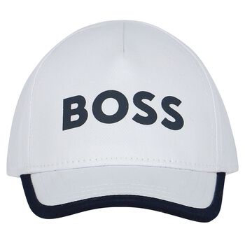 Baby Boys White Logo Cap